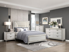 Audra White California King Bed - Ornate Home