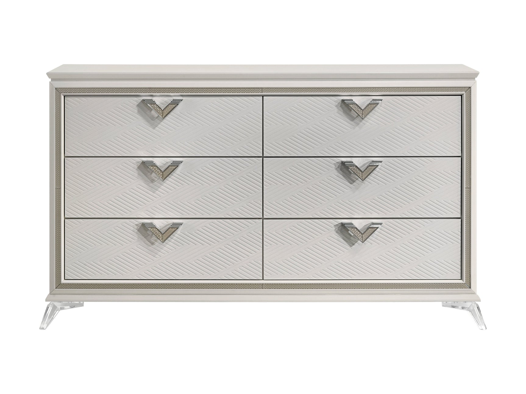 Audra White Dresser - Ornate Home