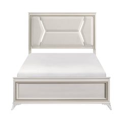 Audra White Eastern King Bed - Ornate Home