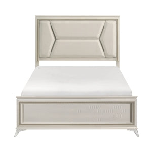 Audra White Eastern King Bed - Ornate Home