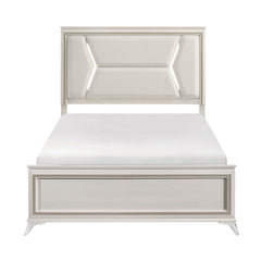 Audra White/Gold 4-Piece Queen Bedroom Set - Ornate Home