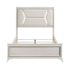 Audra White/Gold 4-Piece Queen Bedroom Set - Ornate Home