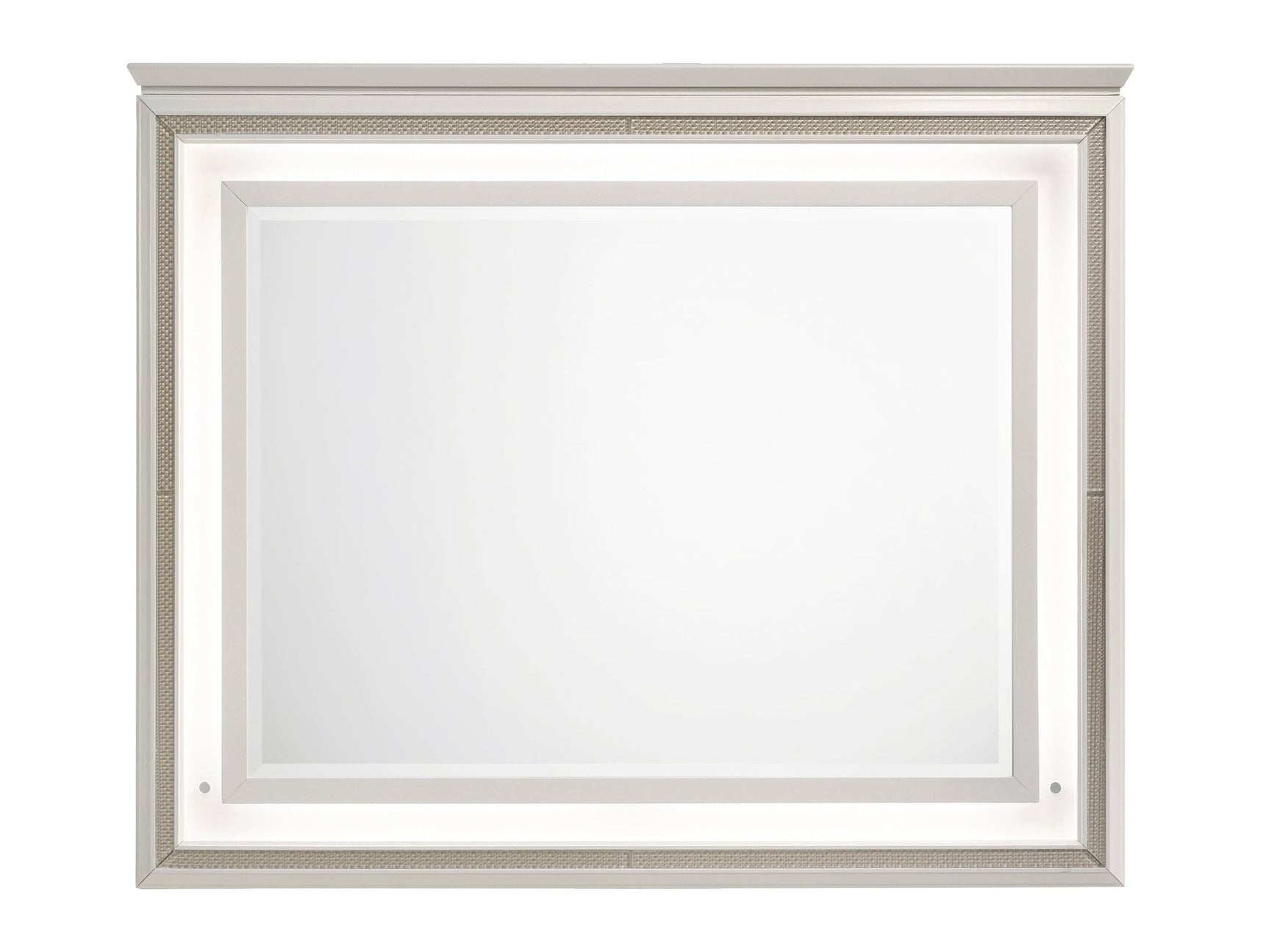 Audra White Mirror - Ornate Home