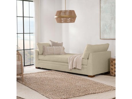 Audrey Beige Upholstered Daybed - Ornate Home