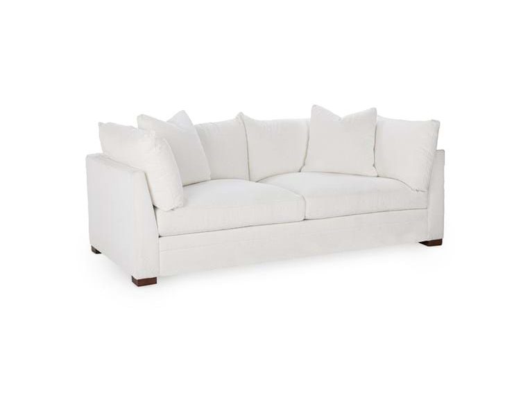 Audrey White Upholstered Sofa - Ornate Home