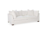 Audrey White Upholstered Sofa - Ornate Home