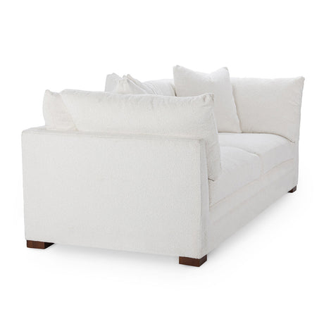 Audrey White Upholstered Sofa - Ornate Home