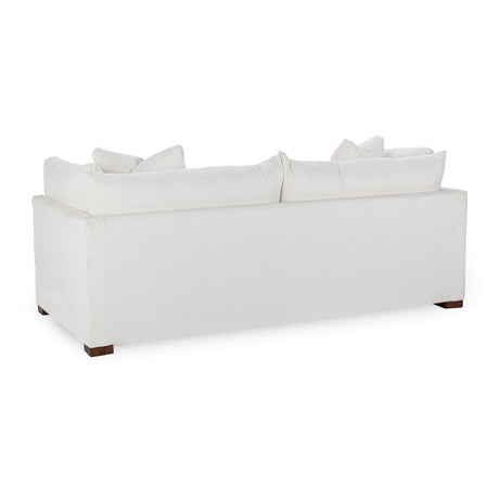 Audrey White Upholstered Sofa - Ornate Home