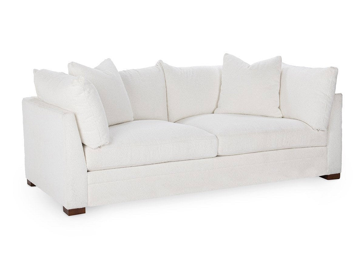 Audrey White Upholstered Sofa - Ornate Home