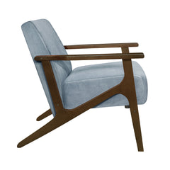 August Blue Gray Accent Chair - Ornate Home