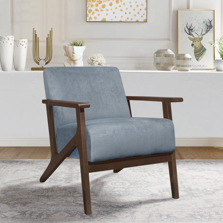 August Blue Gray Accent Chair - Ornate Home