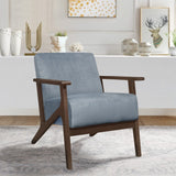 August Blue Gray Accent Chair - Ornate Home