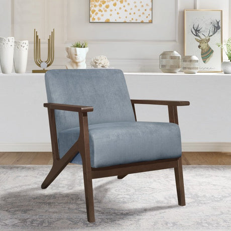 August Blue Gray Accent Chair - Ornate Home