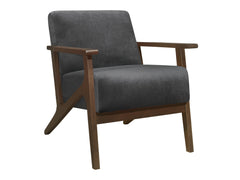 August Dark Gray Accent Chair - Ornate Home