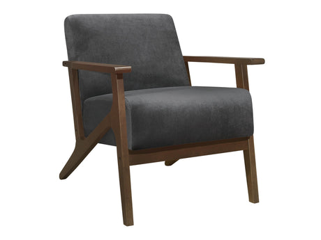 August Dark Gray Accent Chair - Ornate Home