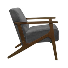 August Dark Gray Accent Chair - Ornate Home