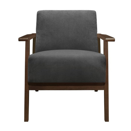 August Dark Gray Accent Chair - Ornate Home