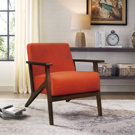 August Orange Accent Chair - Ornate Home