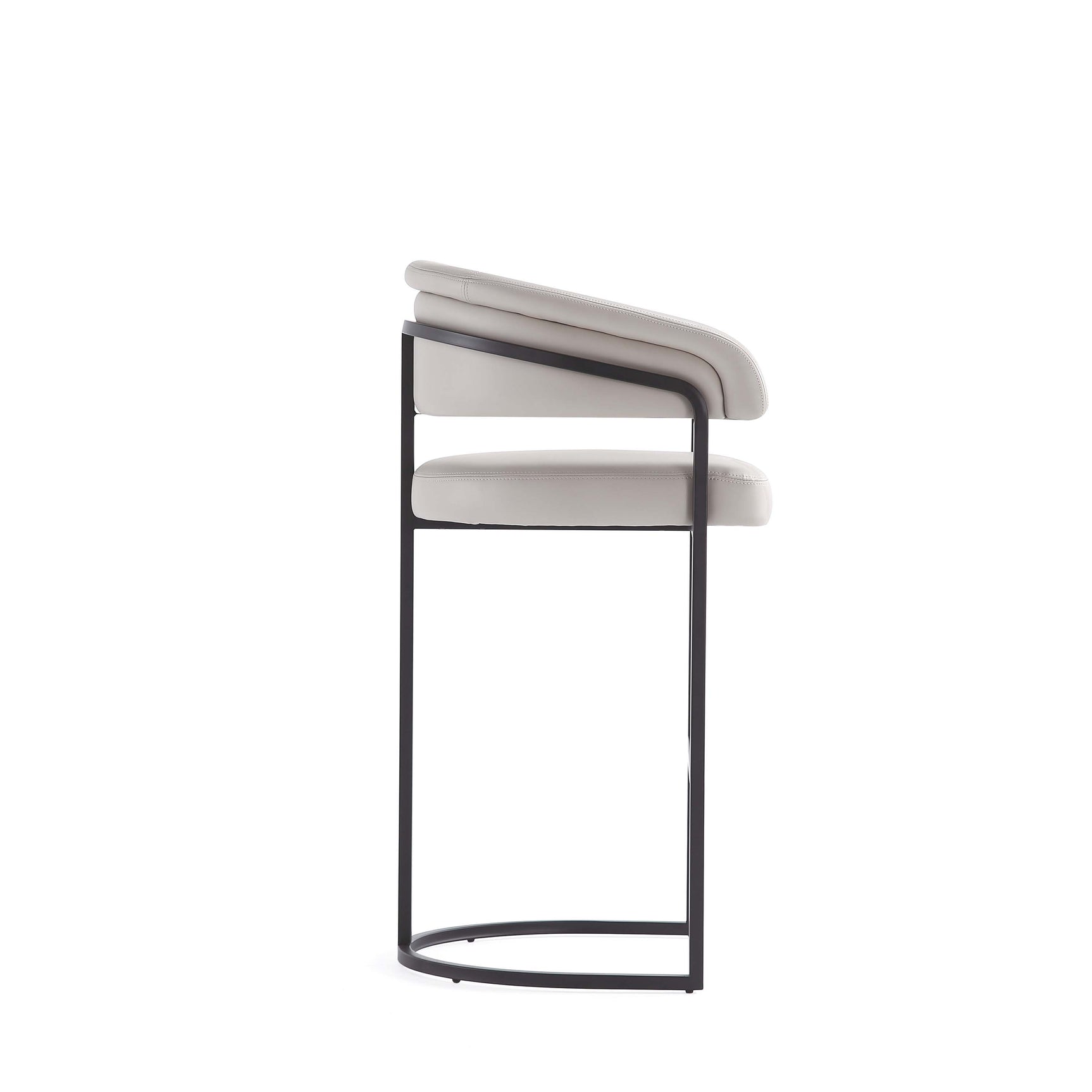 Augusta Barstool in Light Grey - Ornate Home