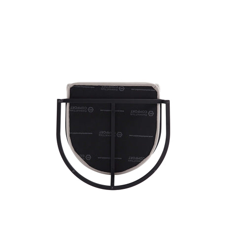 Augusta Barstool in Light Grey (set of 3) - Ornate Home