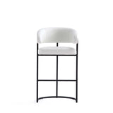 Augusta Barstool in White (set of 2) - Ornate Home