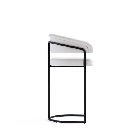 Augusta Barstool in White (set of 2) - Ornate Home