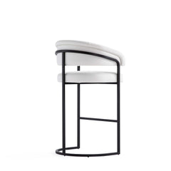 Augusta Barstool in White (set of 2) - Ornate Home