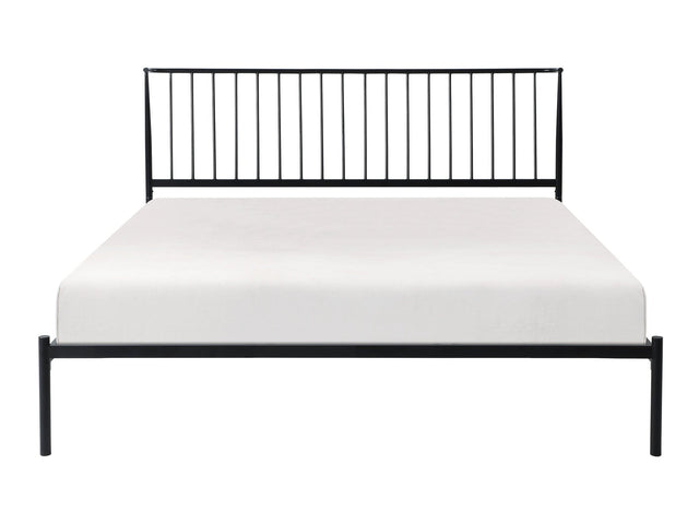 Augusta Black Eastern King Platform Bed - Ornate Home