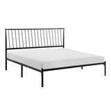 Augusta Black Eastern King Platform Bed - Ornate Home
