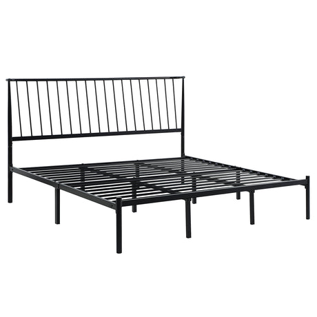 Augusta Black Eastern King Platform Bed - Ornate Home