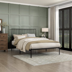 Augusta Black Eastern King Platform Bed - Ornate Home