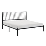 Augusta Black Eastern King Platform Bed - Ornate Home