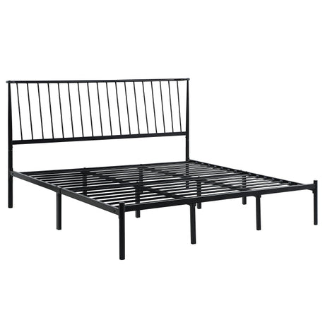 Augusta Black Eastern King Platform Bed - Ornate Home