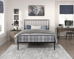 Augusta Black Full Platform Bed - Ornate Home