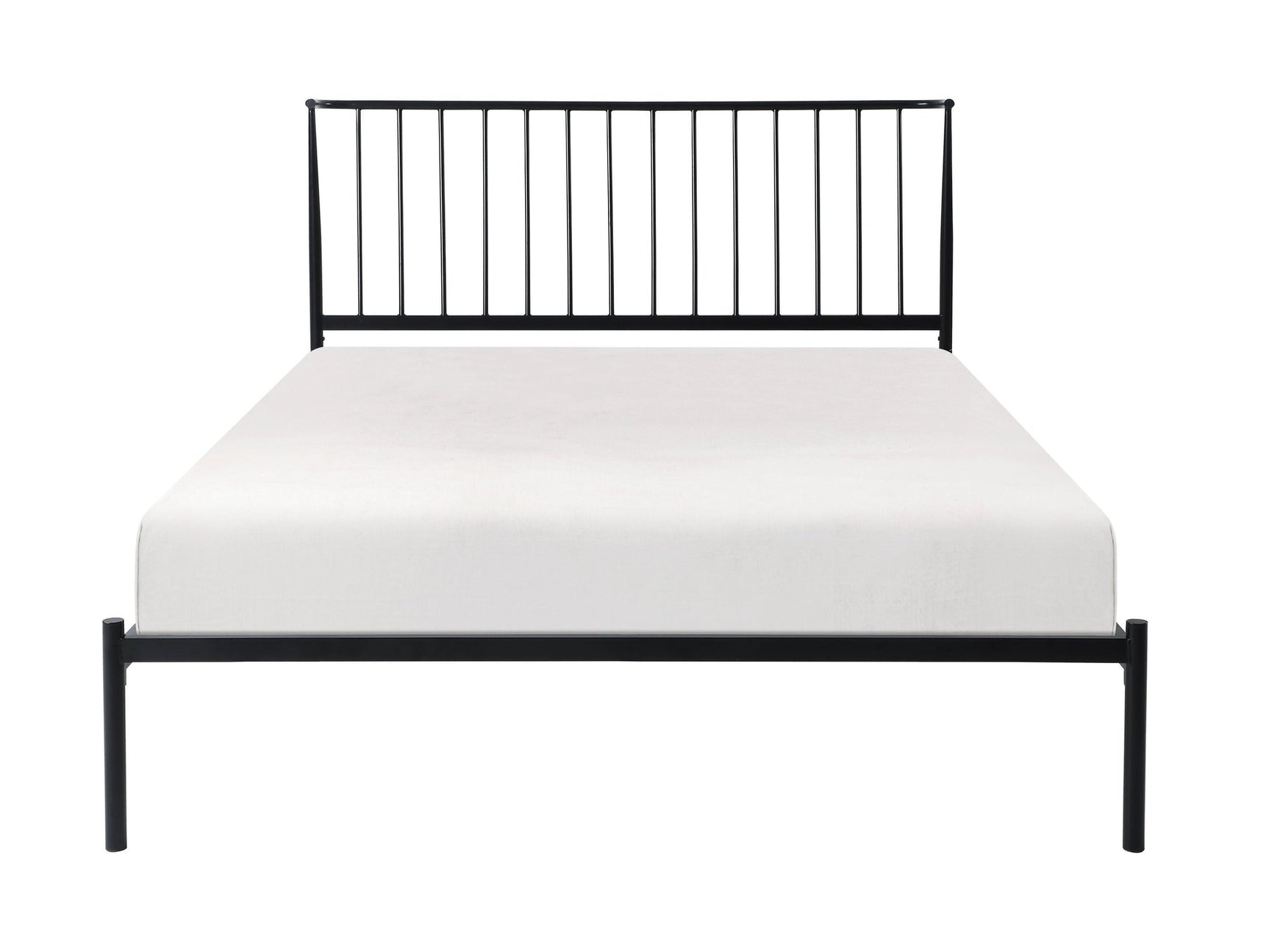 Augusta Black Queen Platform Bed - Ornate Home