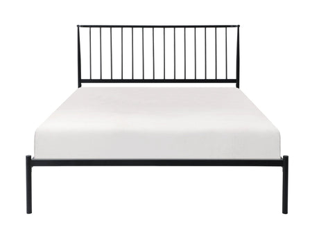 Augusta Black Queen Platform Bed - Ornate Home