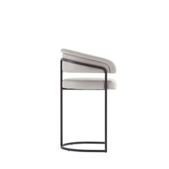 Augusta Counter Stool in Light Grey - Ornate Home