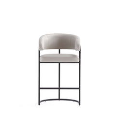 Augusta Counter Stool in Light Grey (set of 3) - Ornate Home
