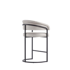Augusta Counter Stool in Light Grey (set of 3) - Ornate Home