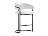 Augusta Counter Stool in White - Ornate Home