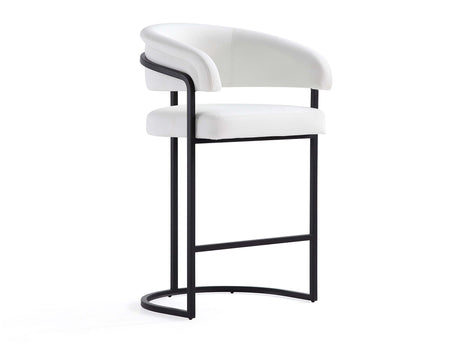 Augusta Counter Stool in White - Ornate Home