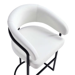 Augusta Counter Stool in White - Ornate Home