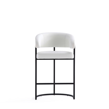 Augusta Counter Stool in White - Ornate Home