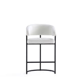 Augusta Counter Stool in White (set of 2) - Ornate Home