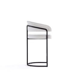 Augusta Counter Stool in White (set of 2) - Ornate Home