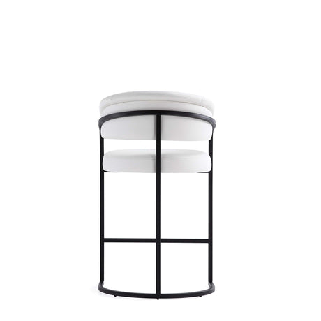 Augusta Counter Stool in White (set of 3) - Ornate Home