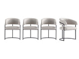 Augusta Dining Chair in Light Grey (set of 4) - Ornate Home