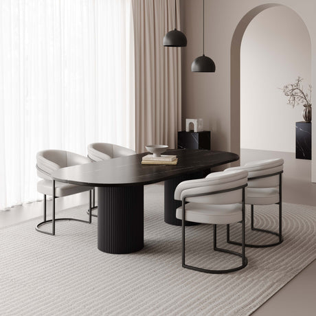 Augusta Dining Chair in Light Grey (set of 4) - Ornate Home