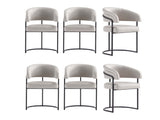 Augusta Dining Chair in Light Grey (set of 6) - Ornate Home