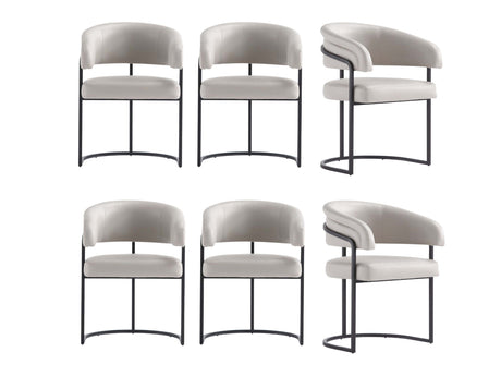 Augusta Dining Chair in Light Grey (set of 6) - Ornate Home